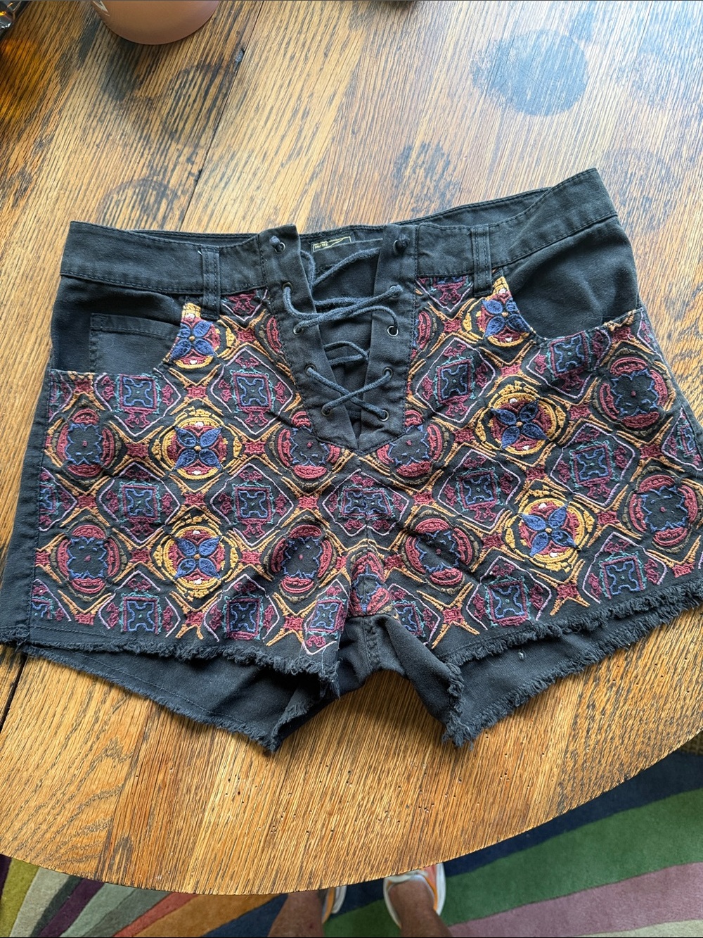 Obey kick ass embroidered shorts